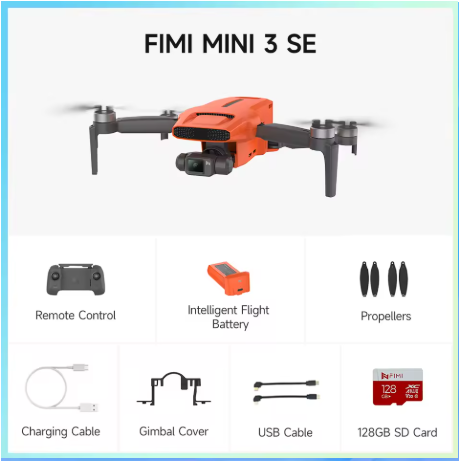 Dron FIMI MINI 3 SE Gimbal de 3 ejes 4K 30fps 9km rango 245g Dron FIMI MINI 3 SE Gimbal de 3 ejes 4K 30fps 9km rango 245g